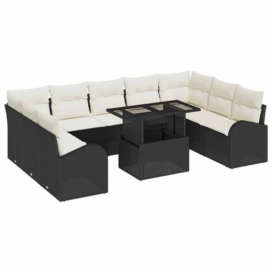 Tuin Sofa Set Met Opslag 10 Pcs Poly Riet