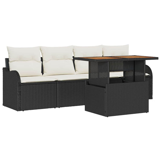 Tuin Sofa Set Met Opslag 5 Pcs Poly Riet