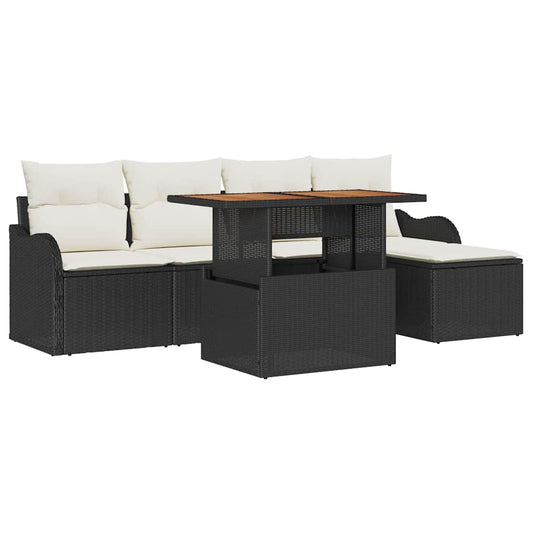Tuin Sofa Set Met Opslag 6 Pcs Poly Riet