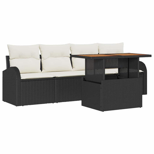 Tuin Sofa Set Met Opslag 5 Pcs Poly Riet