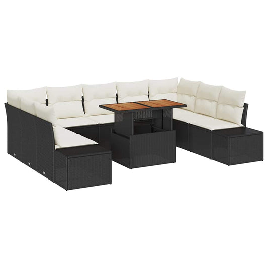 Tuin Sofa Set Met Opslag 10 Pcs Poly Riet