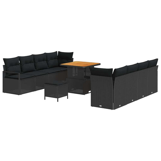Tuin Sofa Set Met Kussen 11 Pcs Poly Riet