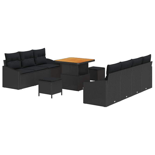 Tuin Sofa Set Met Kussen 10 Pcs Poly Riet