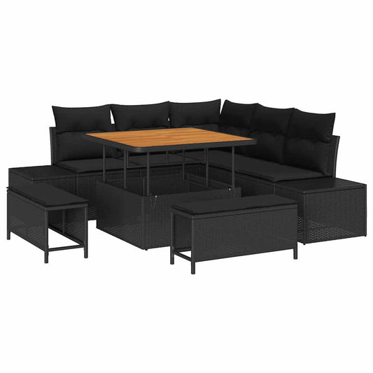 Tuin Sofa Set Met Kussen 8 Pcs Poly Riet