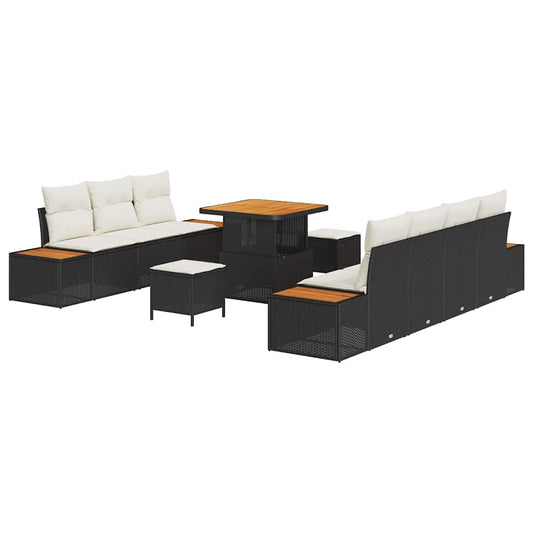Tuin Sofa Set Met Kussen 10 Pcs Poly Riet