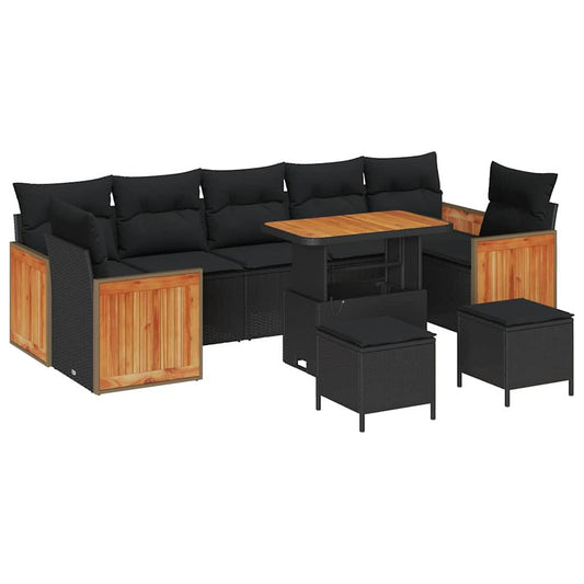 Tuin Sofa Set 10 Pcs 90 X 55 X 71 Cm Poly Rattan