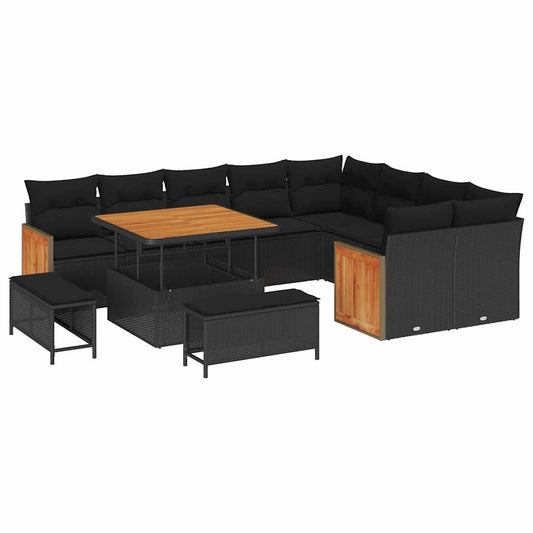 Tuin Sofa Set 12 Pcs 100 X 100 X 71 Cm Poly Rattan