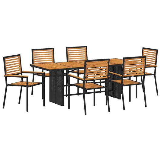 Tuin Eetset 5 Pcs 190 X 80 X 75 Cm Poly Rattan