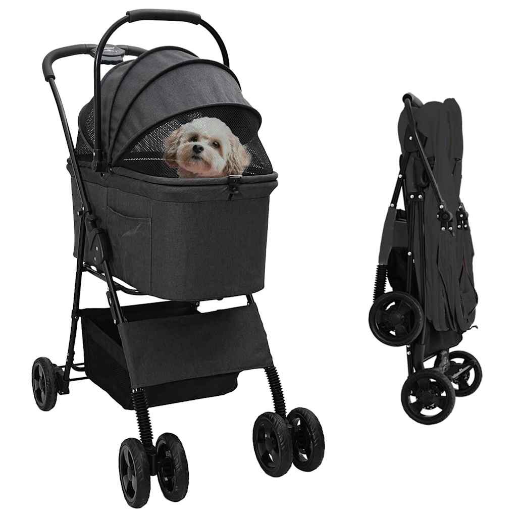 Opvouwbare Huisdierenwagen 81 X 47 X 99 Cm Polyester