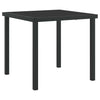 Tuin Eetset 3 Pcs Zwart Katoen Touw En Staal