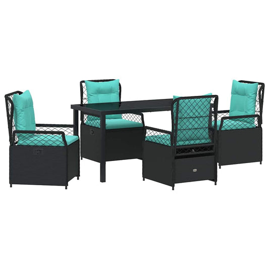 Tuin Eetset 5 Pcs Poly Rattan