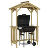 Barbecue-Overkapping Bruin 133.5 X 63 X 200 Cm