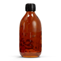 Glazen fles - Bruin (incl. varierende doppen)