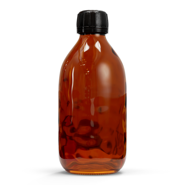 Glazen fles - Bruin (incl. varierende doppen)