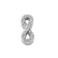 Mesh charm infinity stones silver