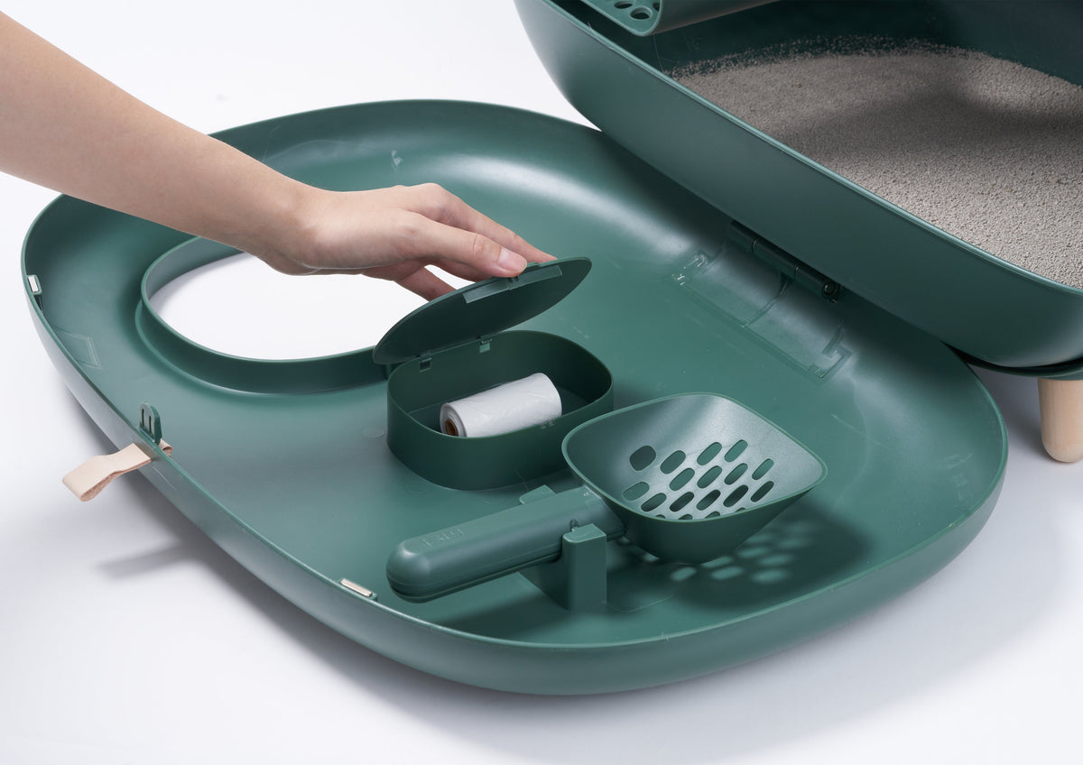 MakeSure kattenbak met lade - Groen - Design Prijs Winnaar!