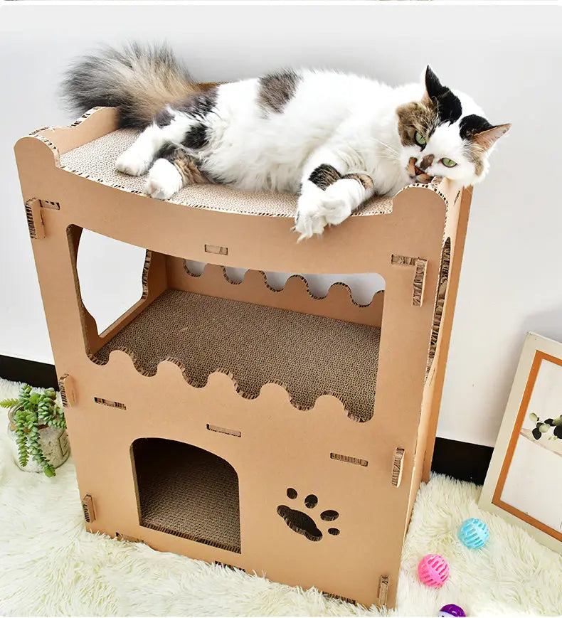 Set van 3 krabplanken voor Spire Pets kattenhuis