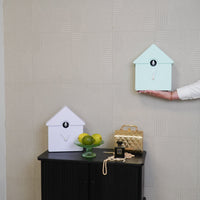 Klok- Wandklok Koekoeksklok - Light Green- 24x27x9cm