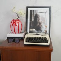 Vaas - Bloemenvaas Strik - Dolomiet - Licht Roze/Rood - 17x17x17,5cm