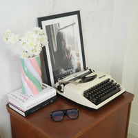 Vaas - Bloemenvaas Kabel Spek - Dolomiet - Roze/Mintgroen/Lila - 10,5x10,5x20cm