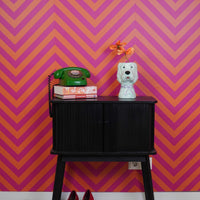 Vaas -Bloemenvaas Hond - Dolomiet - Mintgroen/Lila- 13x14x21cm