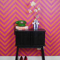 Vaas - Bloemenvaas Vissen- Dolomiet - Blauw/Wit/Roze - 14x11,5x18,5cm