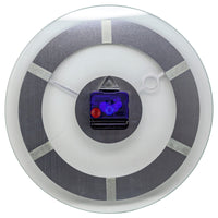 Wall clock -  31 cm - Metal - Glass - 'Retro'