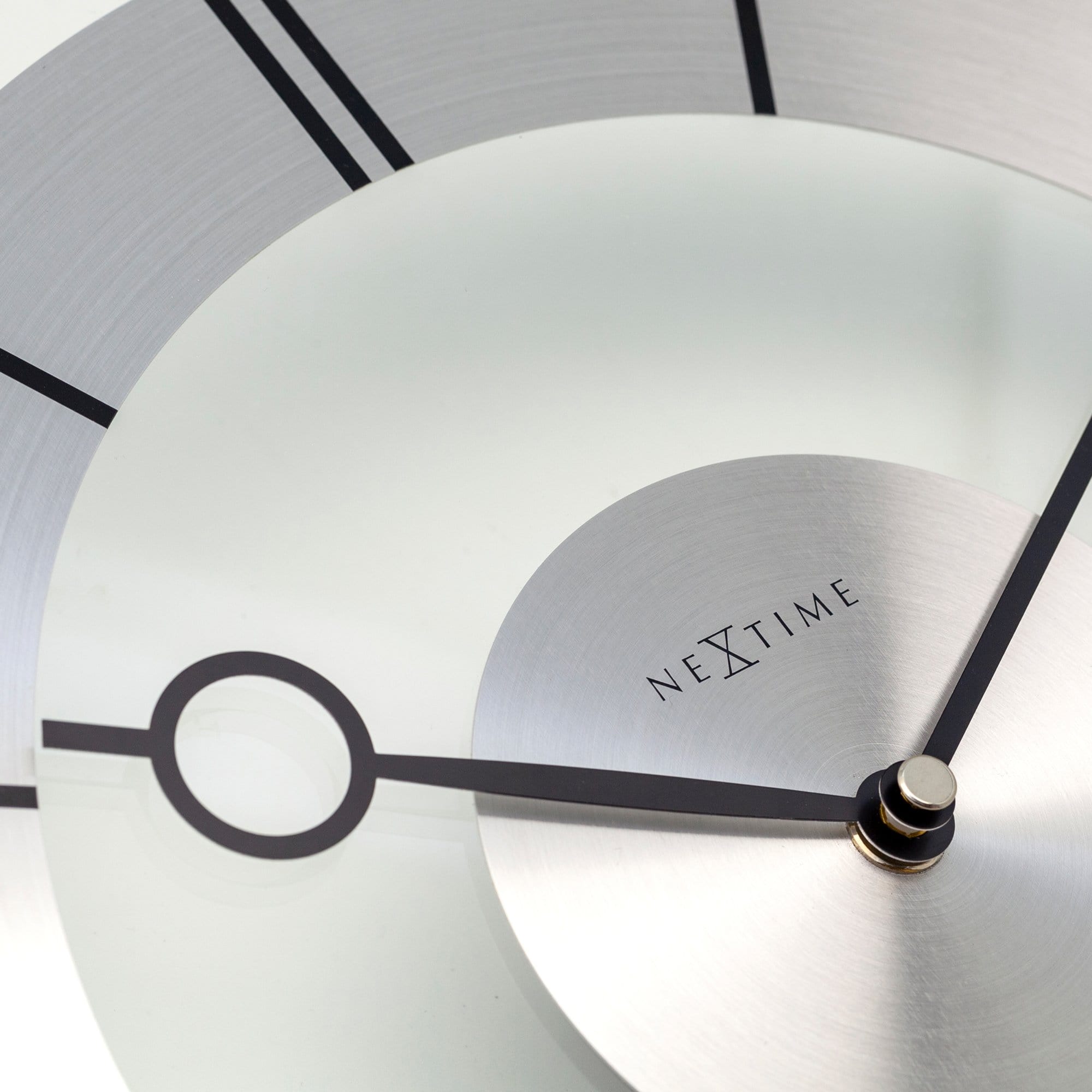 Wall clock -  31 cm - Metal - Glass - 'Retro'