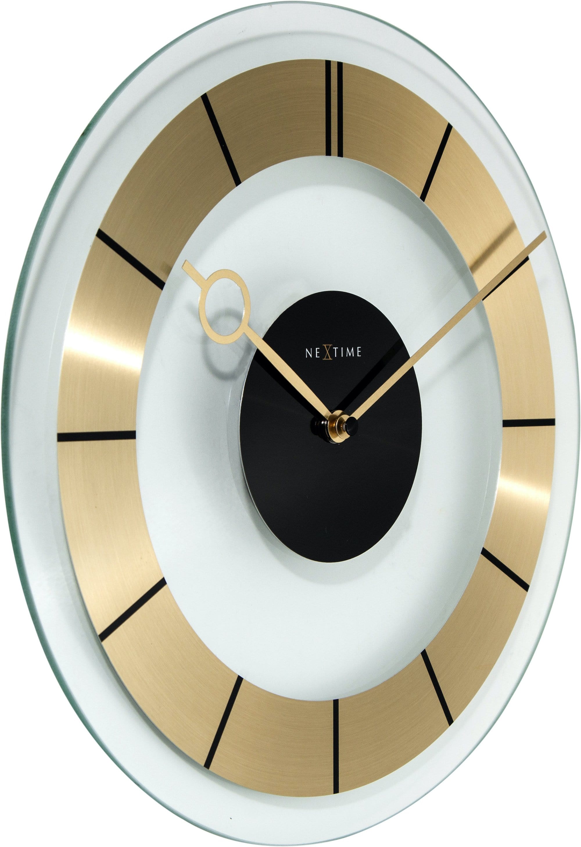 Wall clock -  31 cm - Glass -  'Retro'