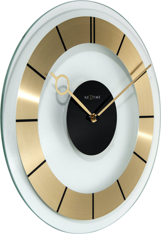 Wall clock -  31 cm - Glass -  'Retro'