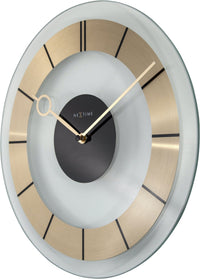 Wall clock -  31 cm - Glass -  'Retro'