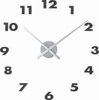 Wall clock - 48 x 3 cm - Aluminum - 'Small Hands'
