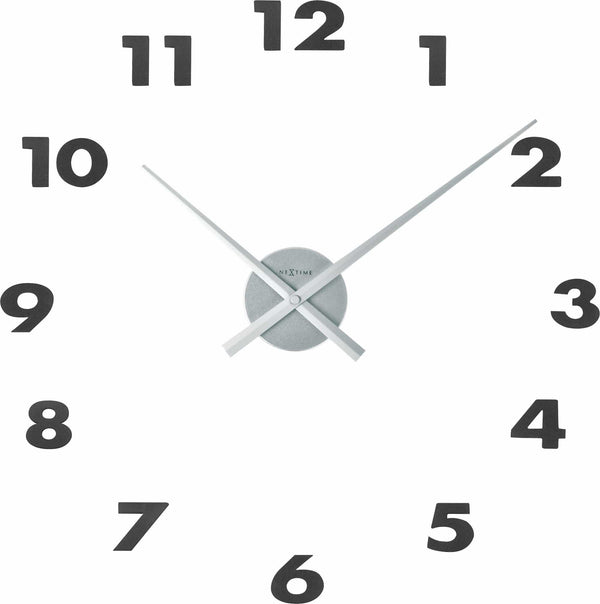 Wall clock - 48 x 3 cm - Aluminum - 'Small Hands'