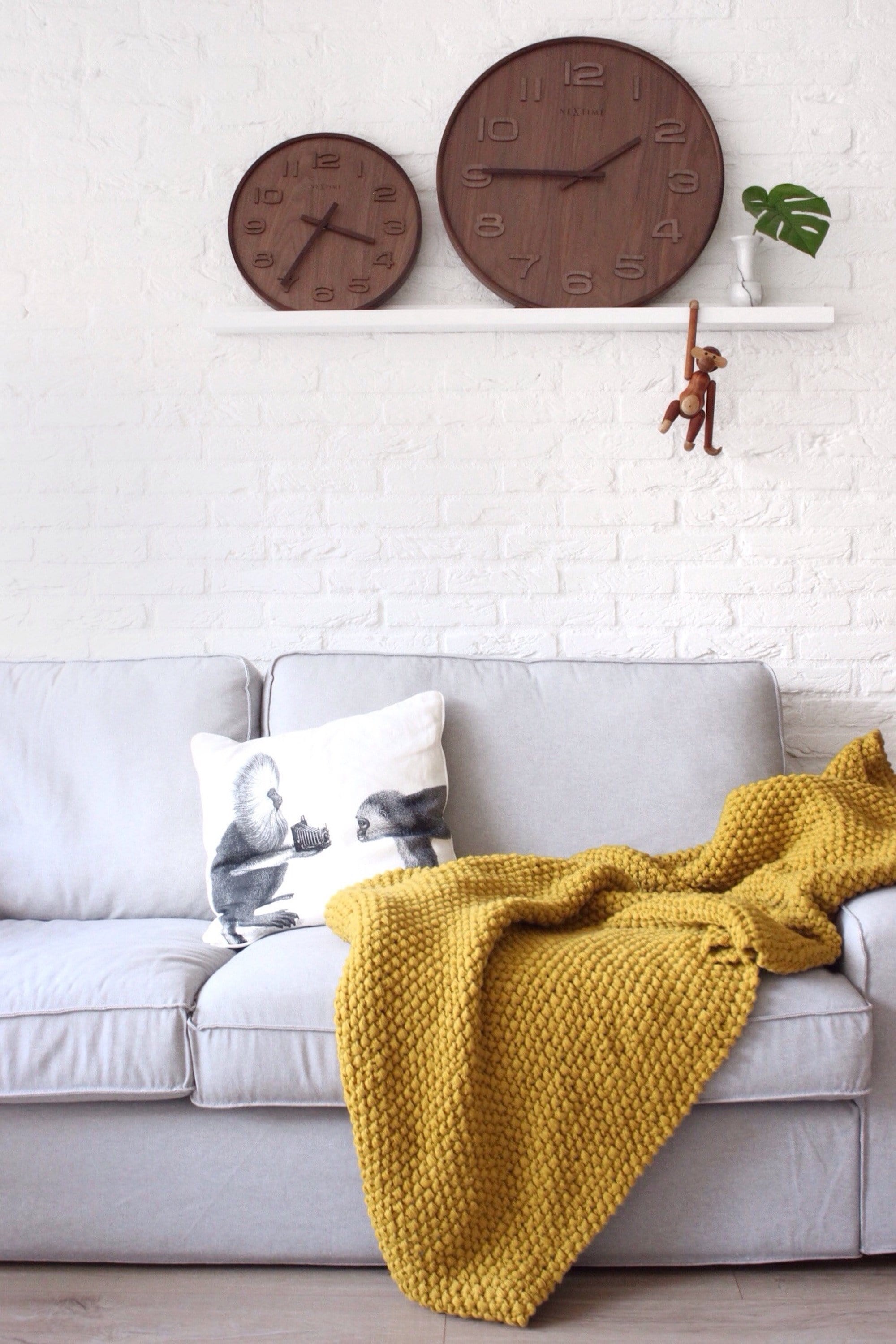 Wall clock -  35 cm - Wood -  'Wood Wood Medium'