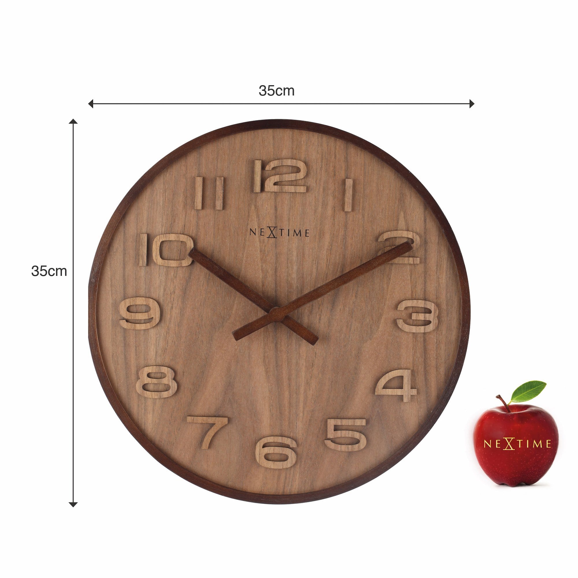 Wall clock -  35 cm - Wood -  'Wood Wood Medium'