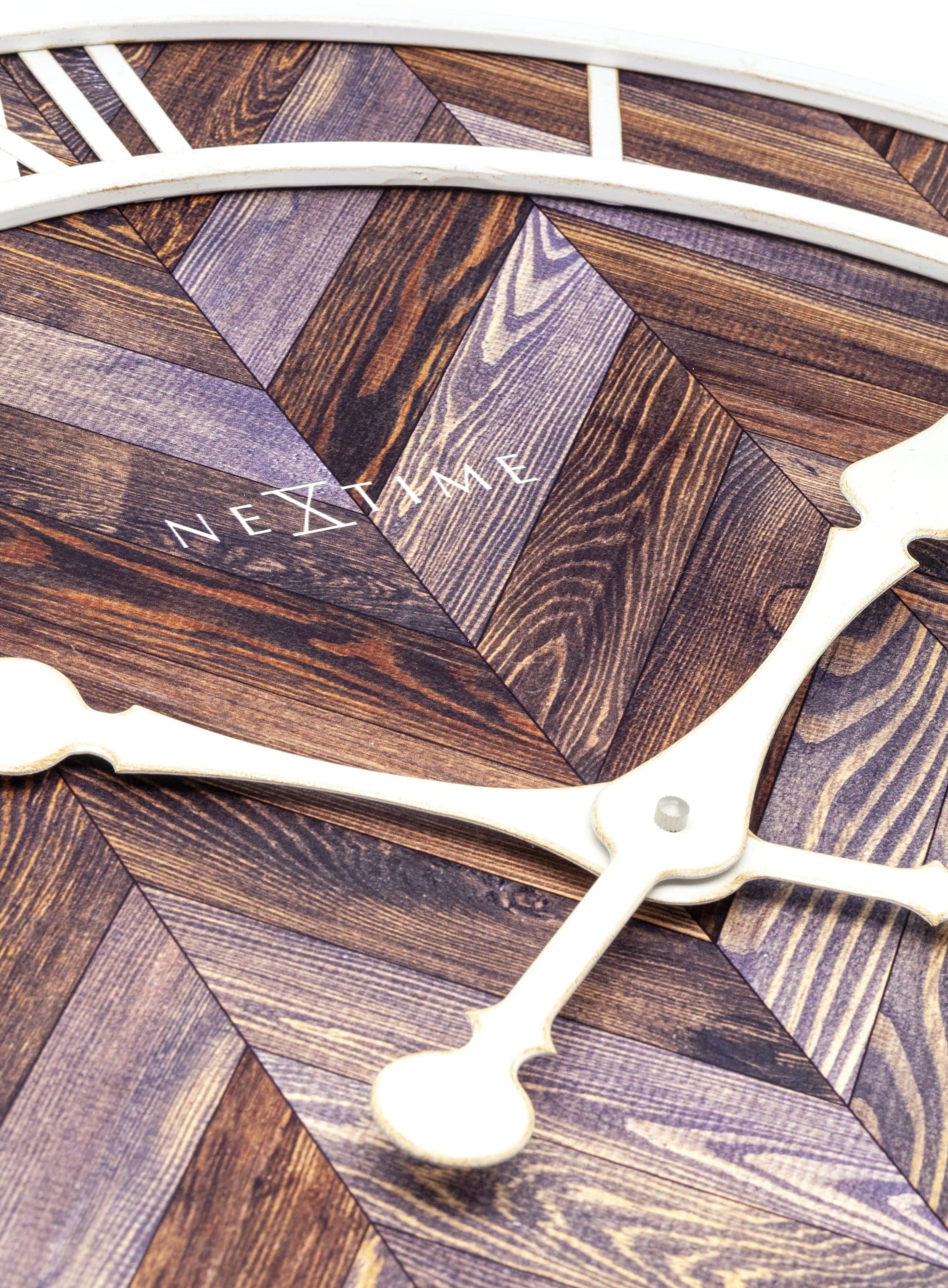 Wall clock -  58 cm - Wood/Metal - 'Roman Vintage'