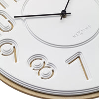 Japanese Design Wall Clock - Concrete/Wood - 30cm - Taimingu