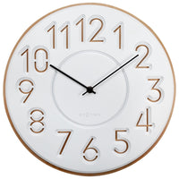 Japanese Design Wall Clock - Concrete/Wood - 30cm - Taimingu
