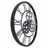 Roman Wall Clock - 50cm - Silent - Large  - Metal - "Birmingham"