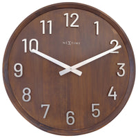 Large Wall clock 50cm - Silent - Wood/Metal - "Precious"