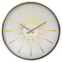 Wall clock 40cm - Silent - Metal - "Excentric"