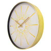 Wall clock 40cm - Silent - Metal - "Excentric"