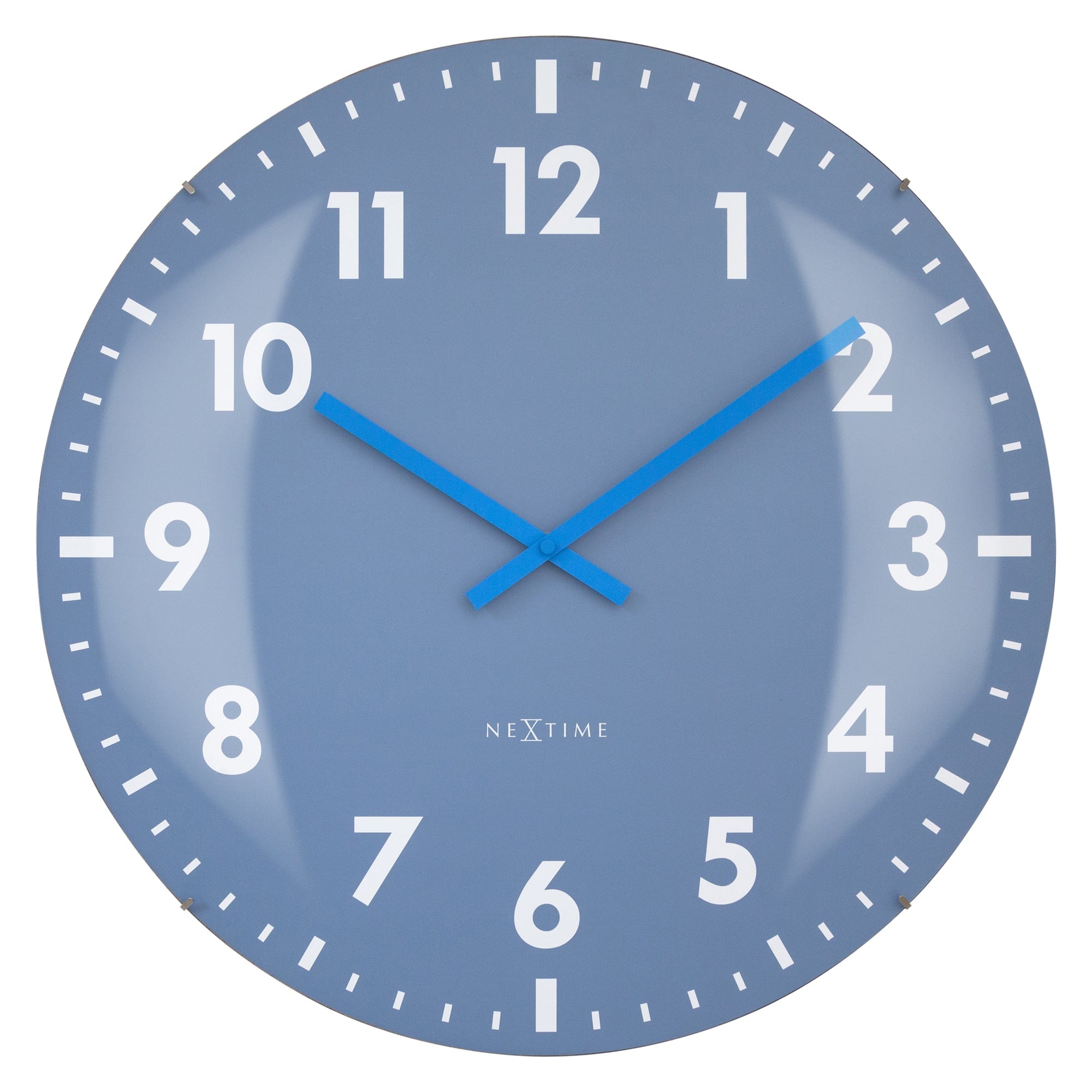 Large Wall Clock 50cm Domed Glass Lens - Silent - Glass - "Duomo 50"