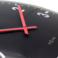 Large Wall Clock 50cm Domed Glass Lens - Silent - Glass - "Duomo 50"