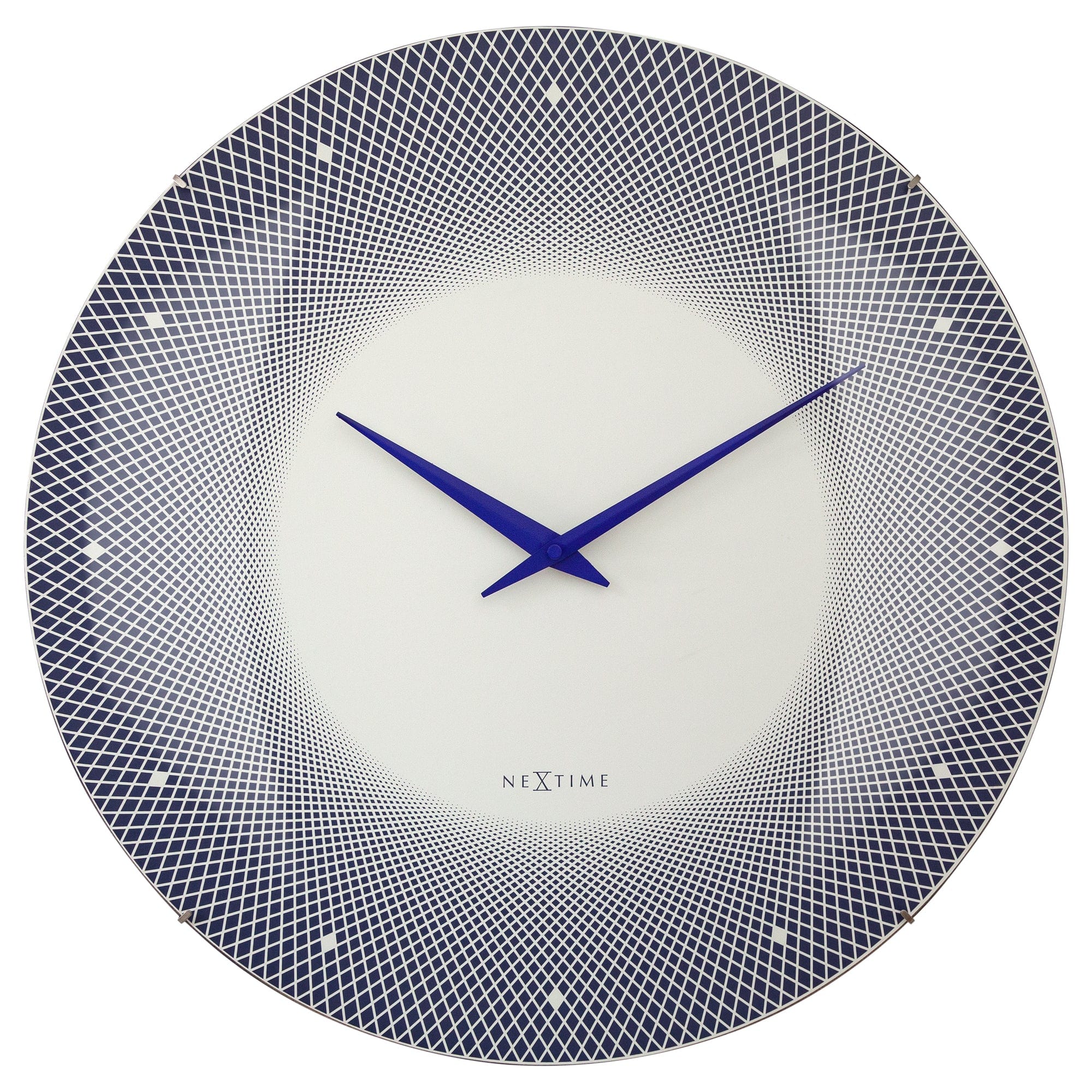 Large Wall Clock 50cm Domed Glass Lens - Silent - Glass - "Deep 50"