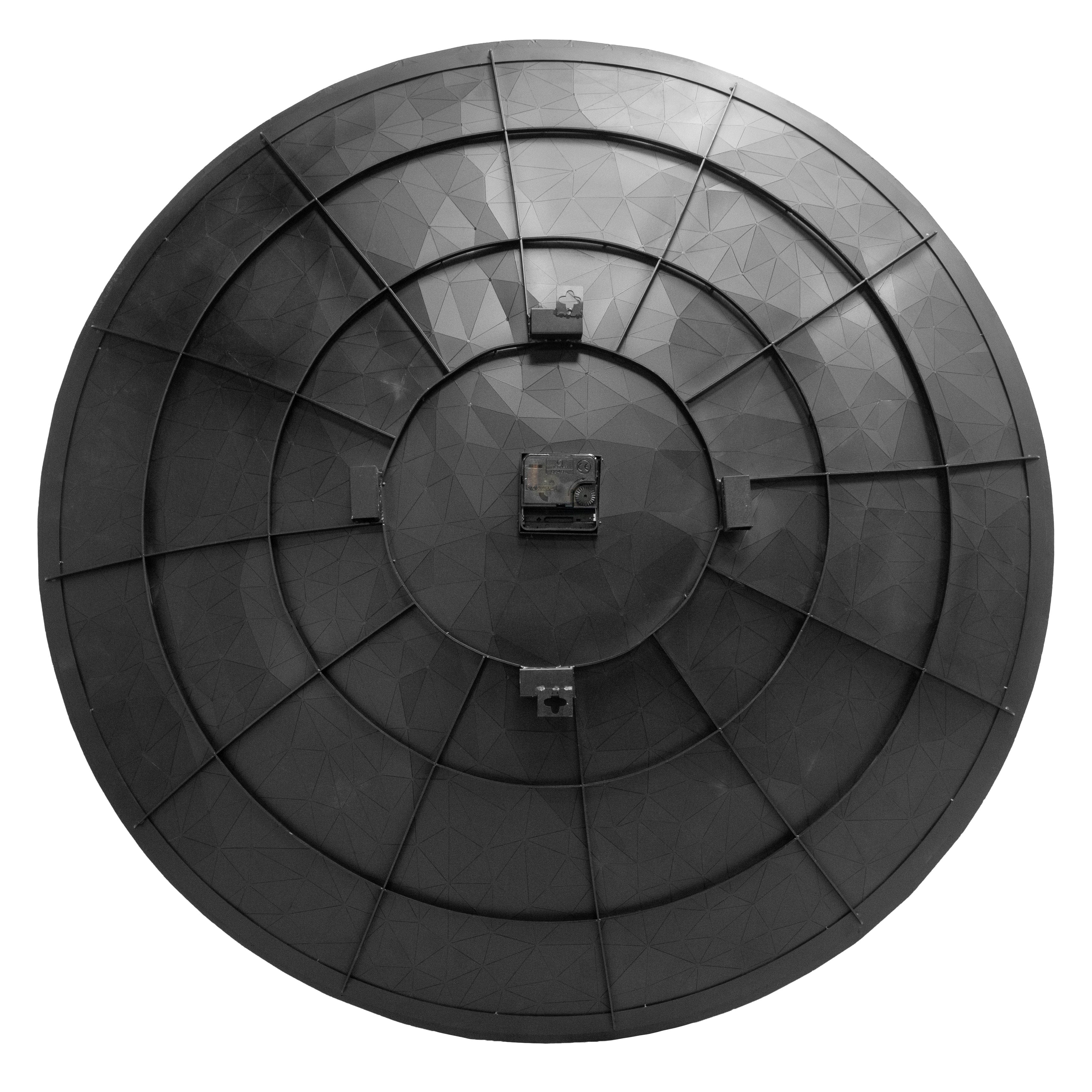 Wall clock 80cm-Silent-Chrome-Stainless Steel-NeXtime 'Fragments'