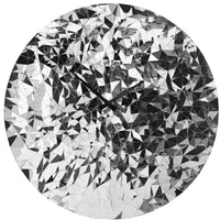Wall clock 80cm-Silent-Chrome-Stainless Steel-NeXtime 'Fragments'
