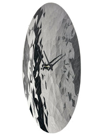 Wall clock 80cm-Silent-Chrome-Stainless Steel-NeXtime 'Fragments'