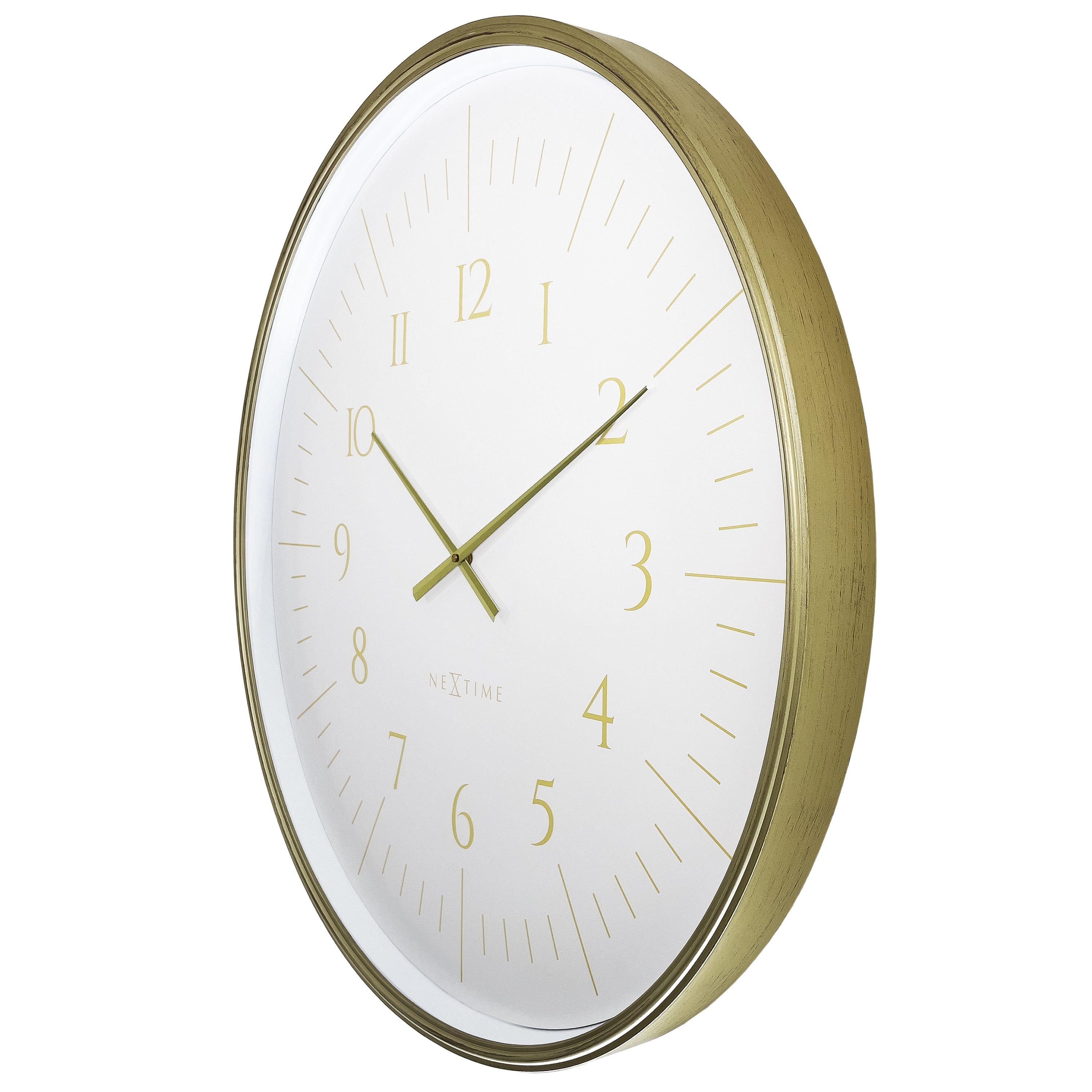 Wall clock 77cm-Black/White-Plastic-NeXtime 'Galaxy Large'