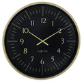 Wall clock 77cm-Black/White-Plastic-NeXtime 'Galaxy Large'